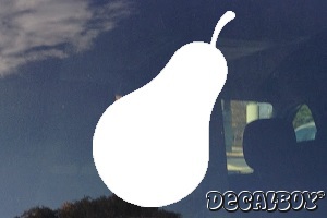 Pear 2 Car Window Decal
