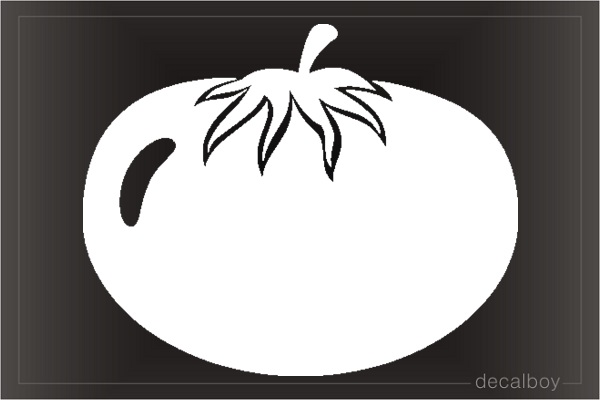 Tomato Clipart Car Window Decal