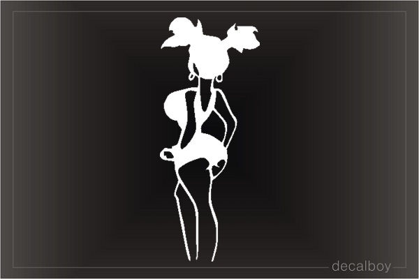 Sexy Standing Car Window Decal