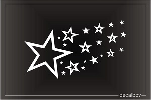 Shooting Stars Tattoo Car Window Decal