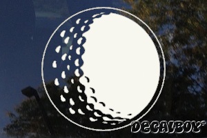 Golfball Window Decal