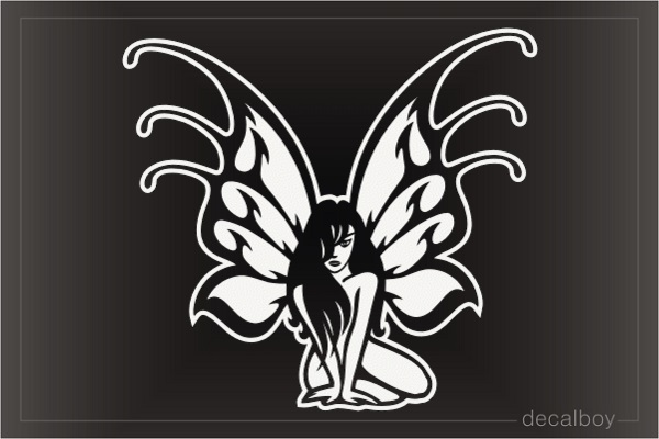 Gothic Fairy Girl Decal