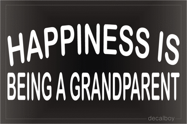 Happiness Is Being A Grandparent Vinyl Die-cut Decal