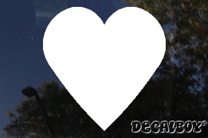 Heart 2 Car Window Decal