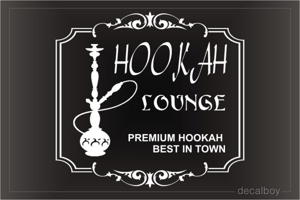 Hookah Lounge Decal
