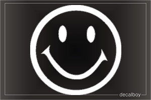 Happy Face Car Decal