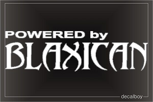 Powered By Blaxican Auto Decal