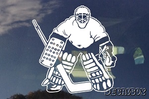 Hockey Goalie Clipart Window Decal