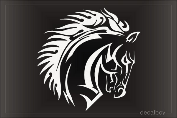 Horse Head Icon Decal