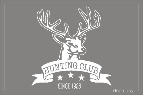 Hunting Club Decal