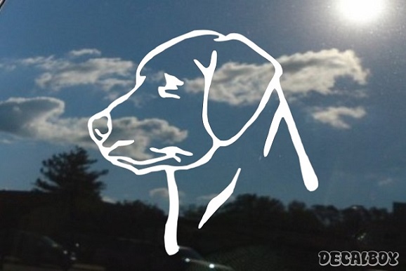 Labrador Face Car Window Decal