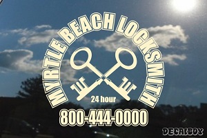 Locksmith Service Logo Vinyl Die-cut Decal