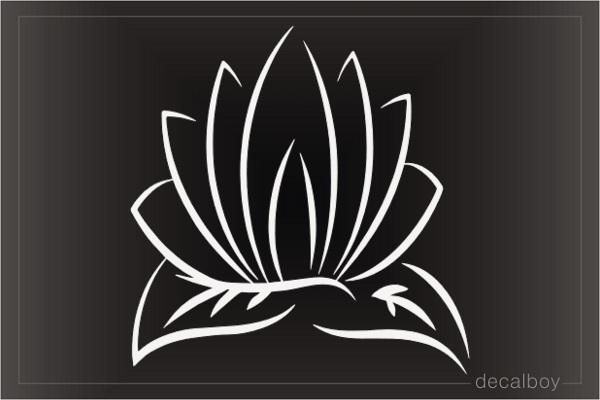 Lotus Flower Decal