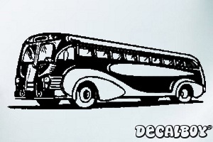 Old Bus Window Decal