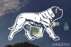 Bullmastiff Walking Car Window Decal
