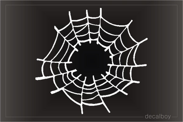 Spider Net Window Decal