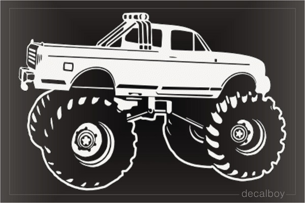 Monster Truck Lifted Decal