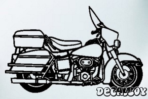 Motorcycle 1011 Window Decal