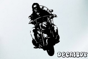 Motorcycle 1425 Window Decal