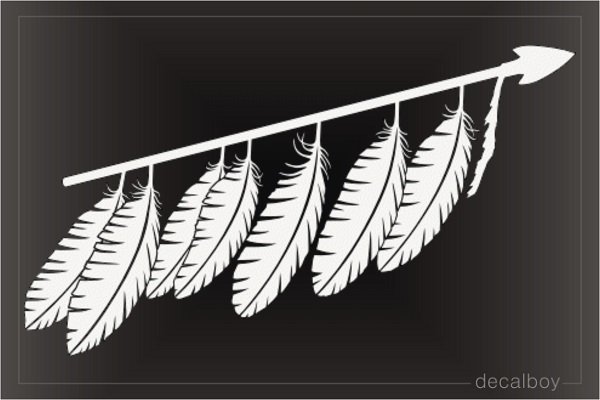 Native American Indian Feathers Decal