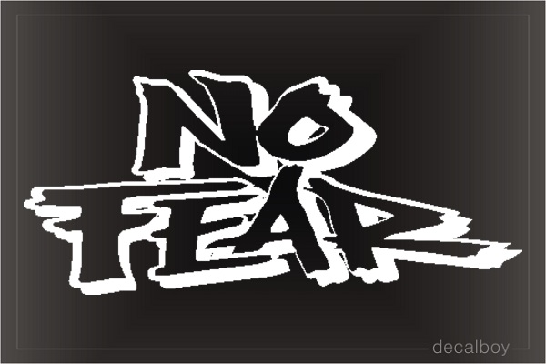 No Fear Logo Car Decal