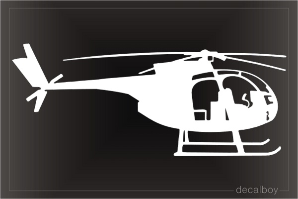 OH 6 Helicopter Decal