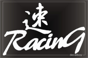Racing Chinese Symbol Window Decal