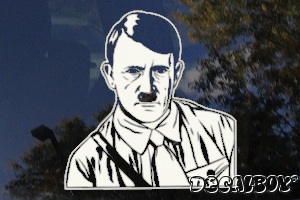 Adolph Hitler Car Window Decal