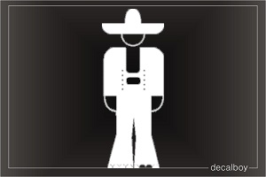 Mexican 268 Car Window Decal