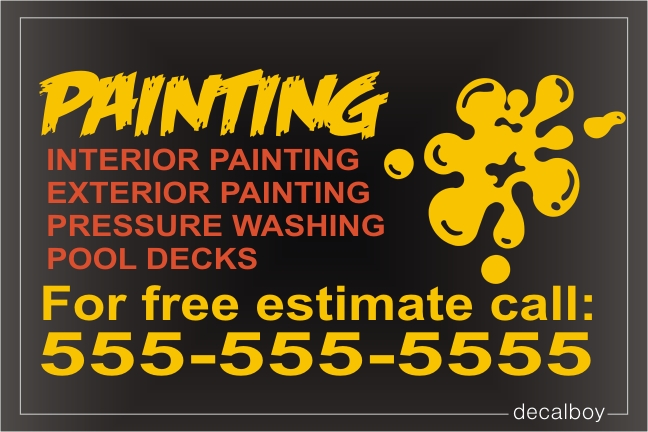 Painting Sign Decal