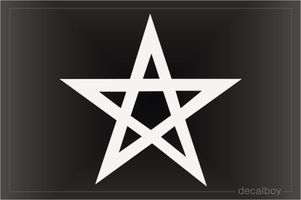 Pentagram Star Decal