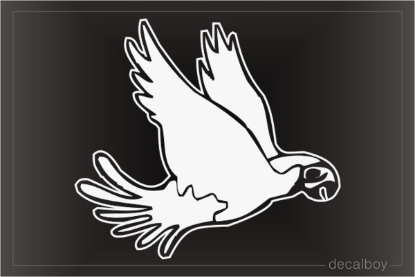 Parrot Cockatoo Fly Window Decal