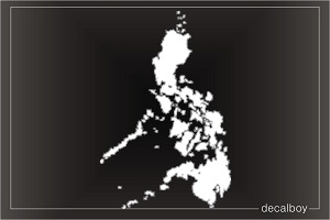 Philippines Map Car Decal