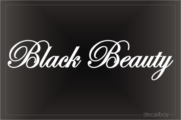 Black Beauty Car Decal