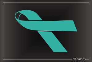 Ovarian Cancer Awareness Ribbon Car Decal