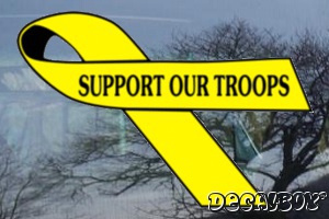 Support To Our Troops Auto Decal