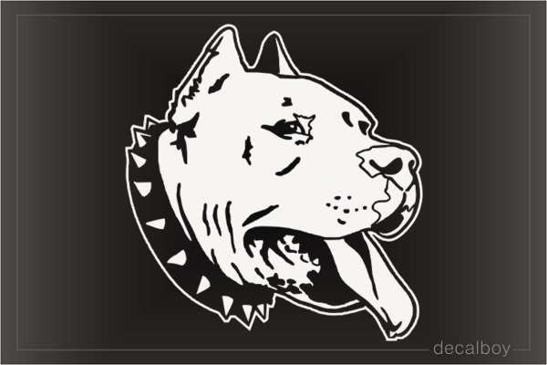 Pitbull Tongue Out Decal