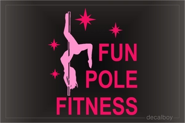 Pole Dance Fitness Decal