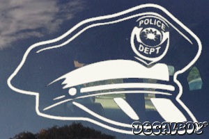 Police Hat Decal