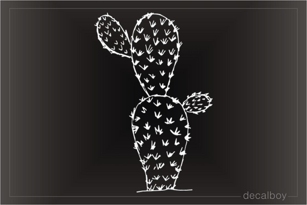 Prickly Pear Cactus Decal