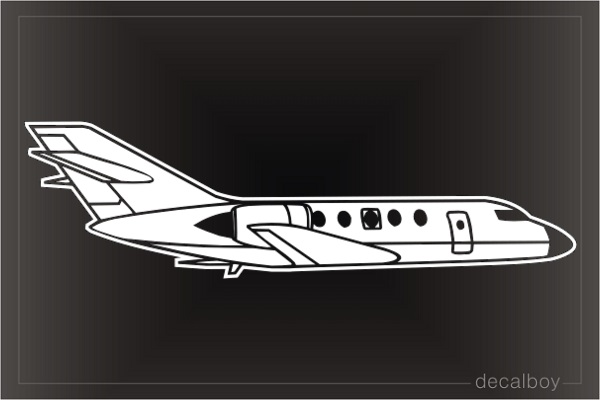 Private Jet Car Window Decal