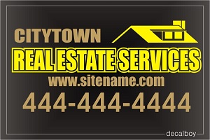 Real Estate Sign Decal