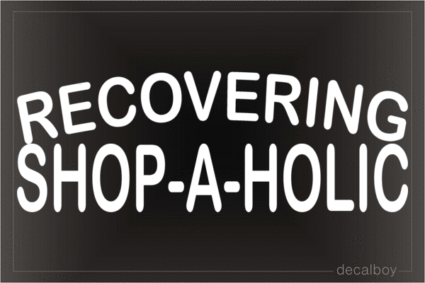 Recovering Shop A Holic Vinyl Die-cut Decal