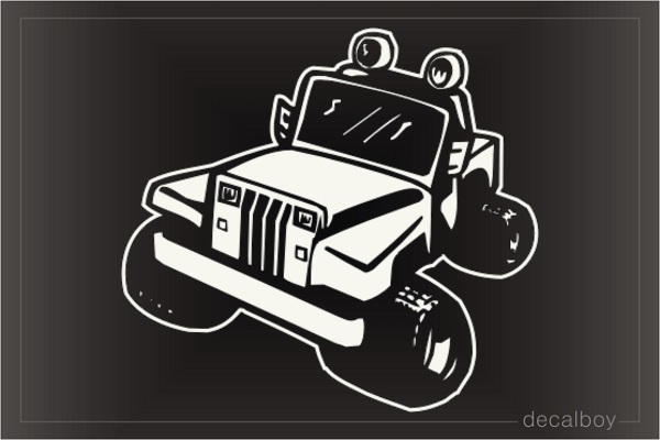 Racing Jeep Window Decal