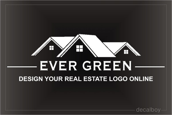 Real Estate Logo Decal