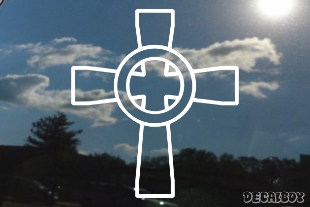 Celtic Cross Window Decal