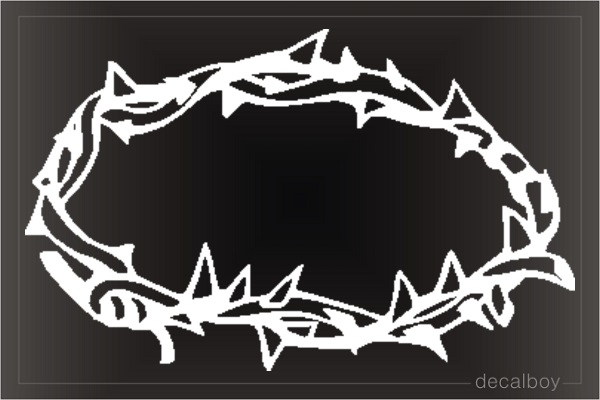 Crown Of Thorns Window Decal