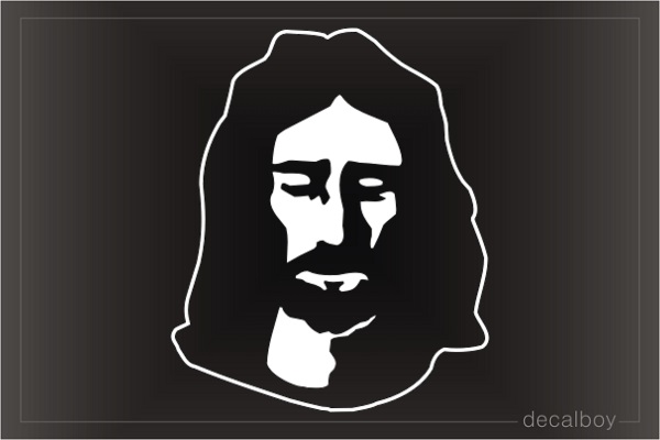 Jesus Face 2 Window Decal