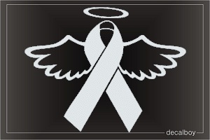 Ribbon Halo Wings Decal