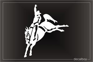 Rodeo Horse Rider Car Window Decal